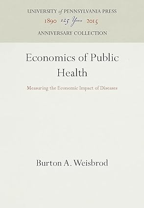 Economics of Public Health Measuring the Economic Impact of Diseases
